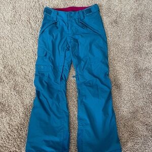 EUC The North Face Hyvent Teal Snow Pants XS
